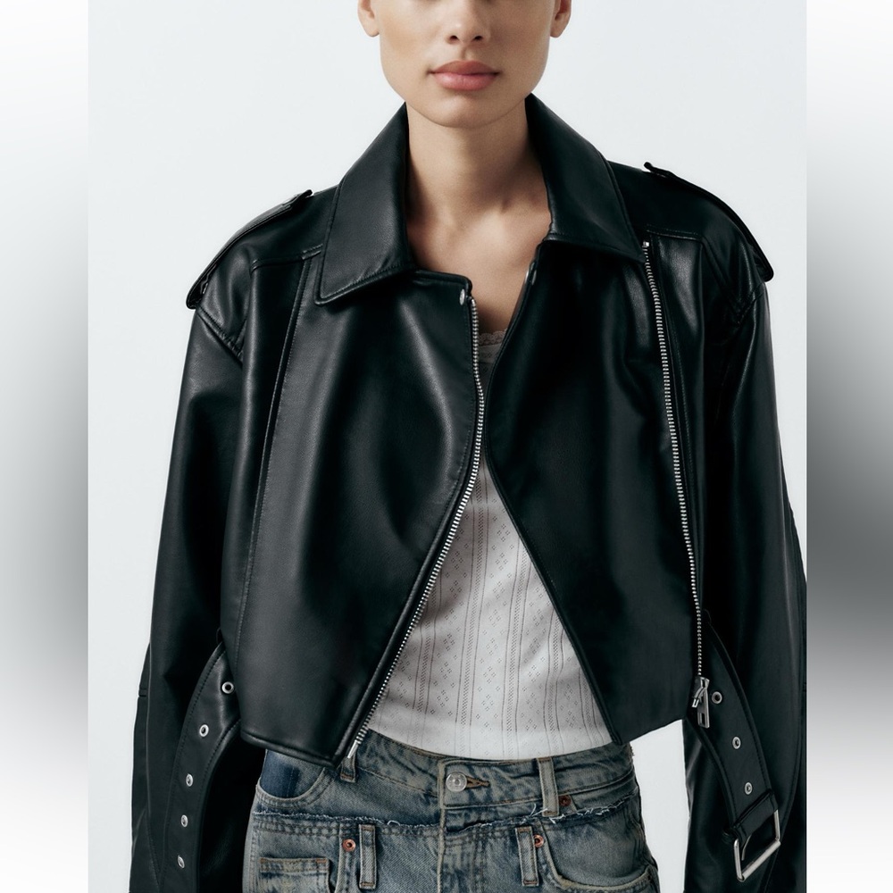 Zara Faux Leather Jacket - SIZE MEDIUM NWT
